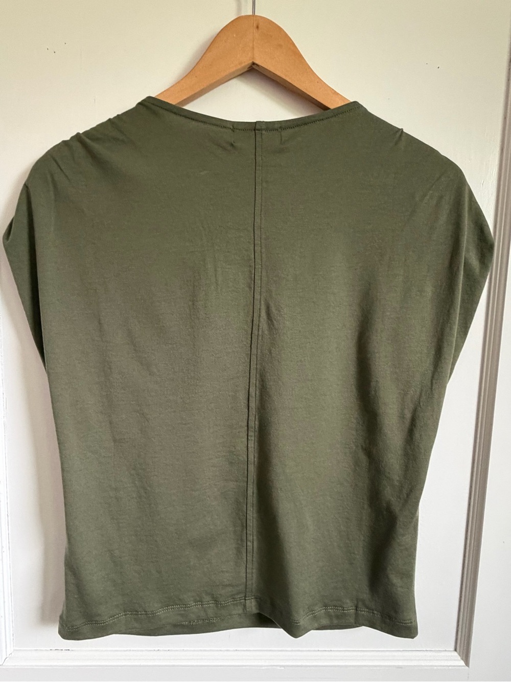 Nation LA, Anthropologie Rebecca Olive Ruched Sleeve Boat Neck Tank Top - Picture 4 of 7